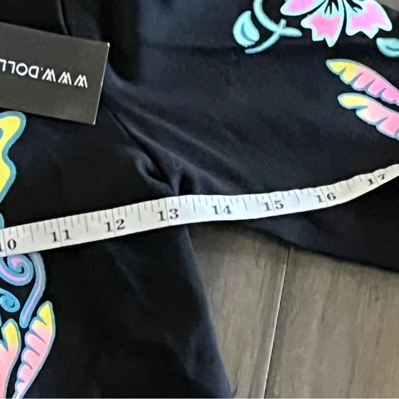 Dollskill Delia’s Butterfly Long Sleeve Glitter Top - Size Small - Picture 8 of 11